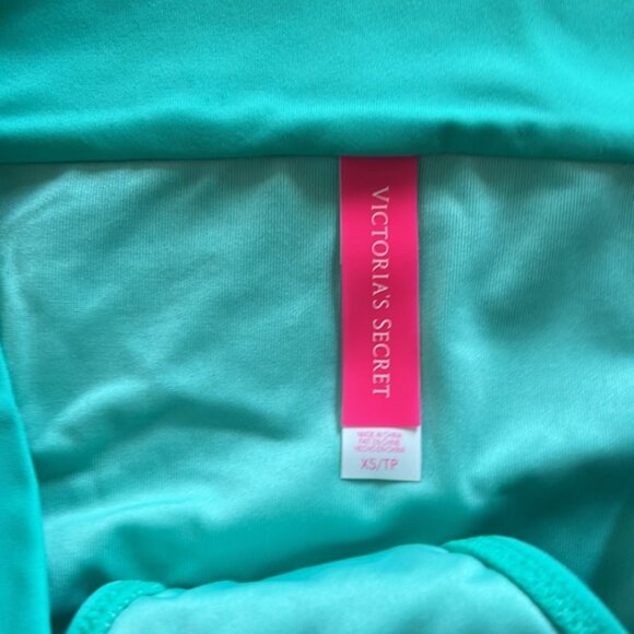Victoria's Secret Bikini Bottom Swim Cheeky XS Banded Tiffany Blue Turquoise - Picture 2 of 4